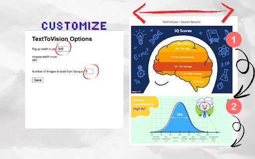 TextToVision  from Chrome web store to be run with OffiDocs Chromium online