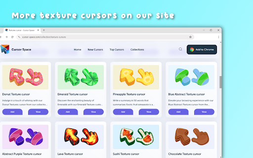 Texture Cursor  from Chrome web store to be run with OffiDocs Chromium online