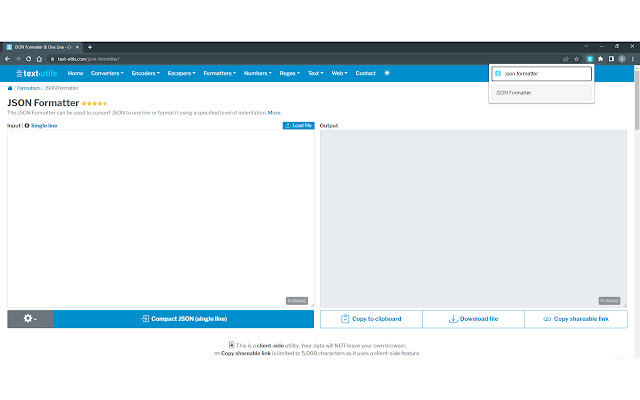 Text Utils  from Chrome web store to be run with OffiDocs Chromium online