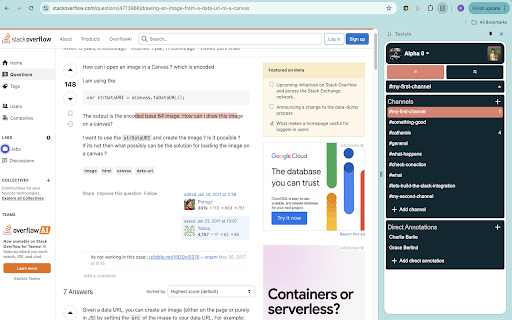 Textyle  from Chrome web store to be run with OffiDocs Chromium online