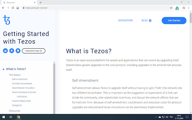 Tezos ticker  from Chrome web store to be run with OffiDocs Chromium online