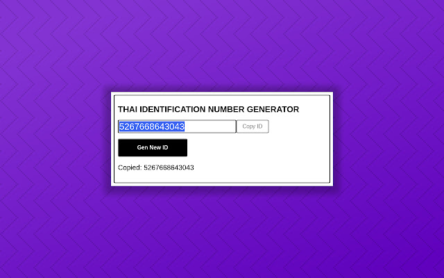 THAI ID  from Chrome web store to be run with OffiDocs Chromium online