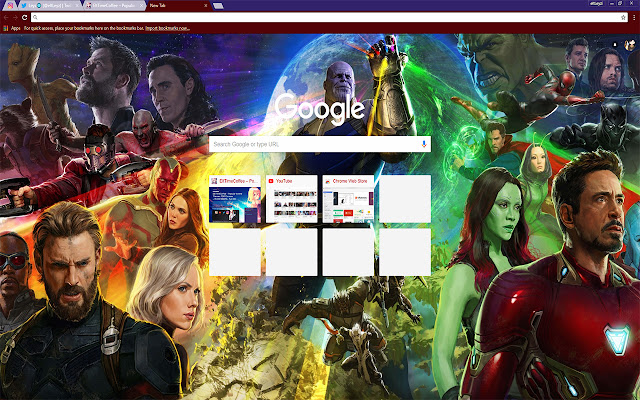 Thanos | Loki Thor EN Black Widow 1920X1080 uit de Chrome-webwinkel, te gebruiken met OffiDocs Chromium online