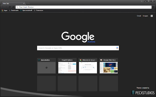 That dark theme  from Chrome web store to be run with OffiDocs Chromium online