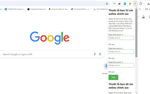 Thước Lỗ Ban  from Chrome web store to be run with OffiDocs Chromium online