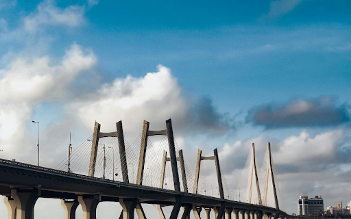 The Bandra Worli Sea Link Viewed from Afar  from Chrome web store to be run with OffiDocs Chromium online
