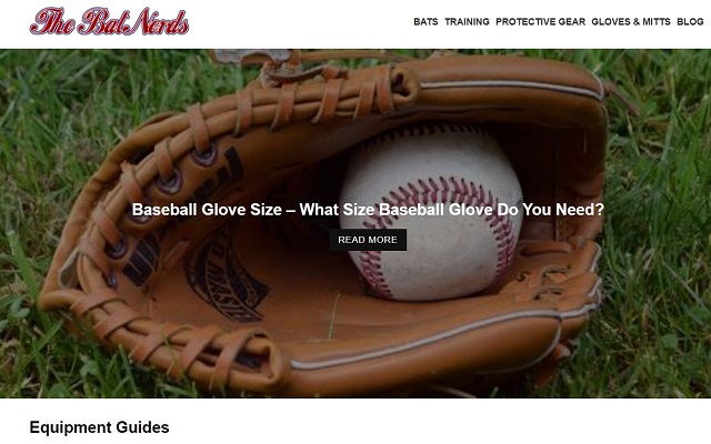 O blog Bat Nerds sobre beisebol e softball da loja on-line do Chrome será executado com OffiDocs Chromium online