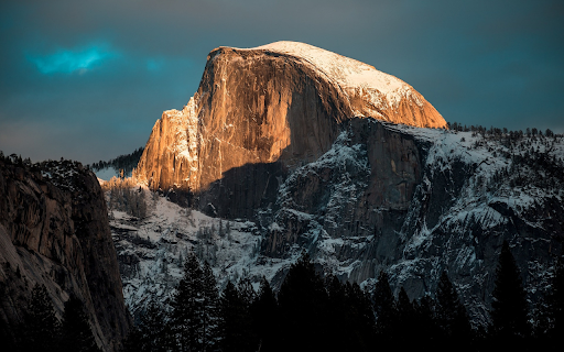 The big mountain glows brightly  from Chrome web store to be run with OffiDocs Chromium online