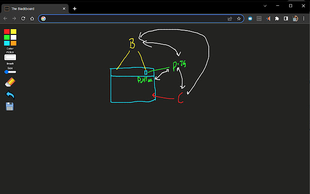 The BlackBoard New Tab Drawing Tool  from Chrome web store to be run with OffiDocs Chromium online