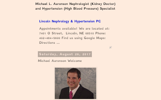 The Blog of Doctor Michael L. Aaronson MD  from Chrome web store to be run with OffiDocs Chromium online