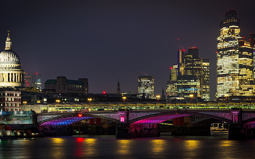The bridge and the purple lights  from Chrome web store to be run with OffiDocs Chromium online