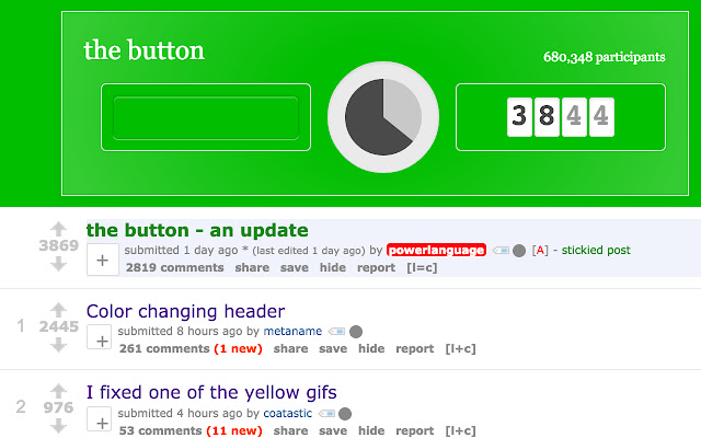 The Button (Colorified)  from Chrome web store to be run with OffiDocs Chromium online
