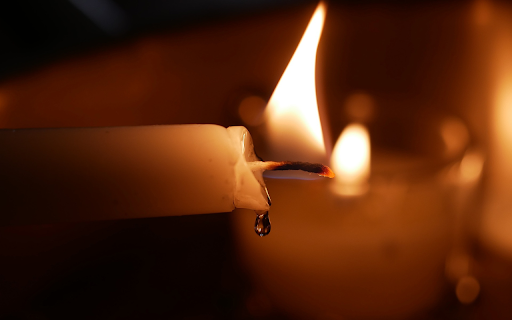 the candle burns horizontally  from Chrome web store to be run with OffiDocs Chromium online