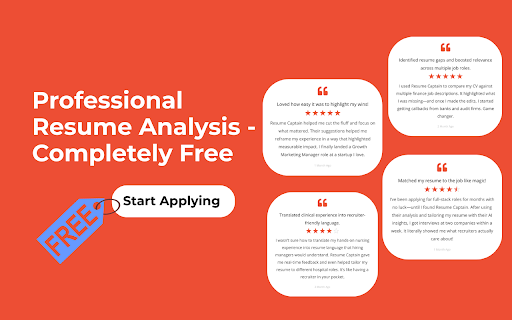 The Captains Resume Job Fit Check  from Chrome web store to be run with OffiDocs Chromium online