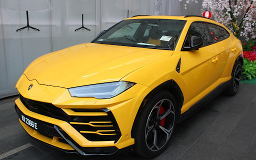 The car is yellow  from Chrome web store to be run with OffiDocs Chromium online