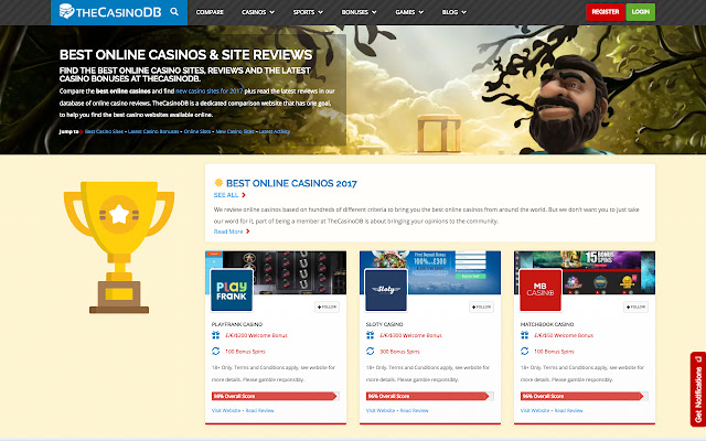 TheCasinoDB  from Chrome web store to be run with OffiDocs Chromium online