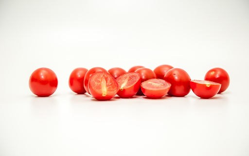 The cherry tomatoes are fleshy  from Chrome web store to be run with OffiDocs Chromium online