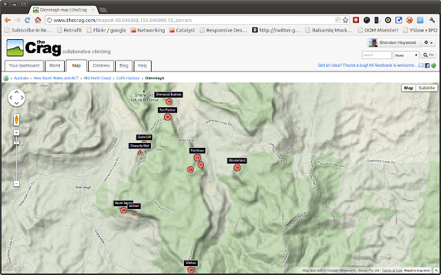 theCrag  from Chrome web store to be run with OffiDocs Chromium online