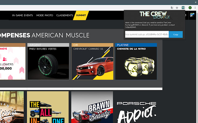 TheCrew Exchange dari toko web Chrome untuk dijalankan dengan OffiDocs Chromium online