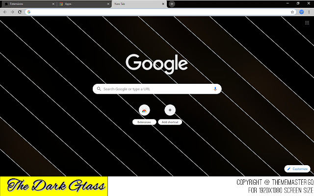 The Dark Glass  from Chrome web store to be run with OffiDocs Chromium online