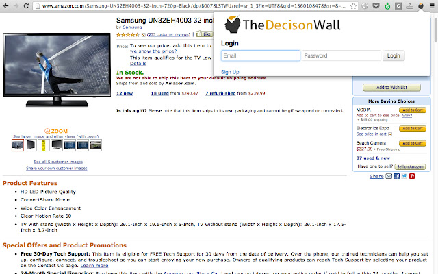The Decision Wall Page SnapShot  from Chrome web store to be run with OffiDocs Chromium online