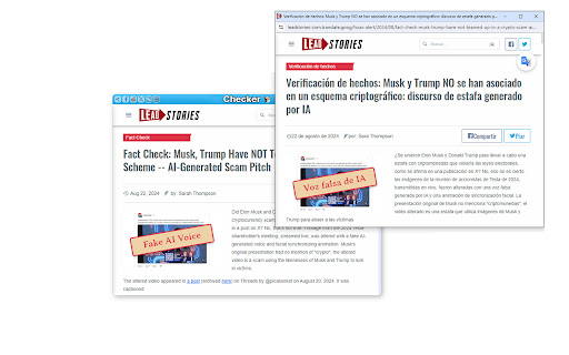 The Fact Checker  from Chrome web store to be run with OffiDocs Chromium online