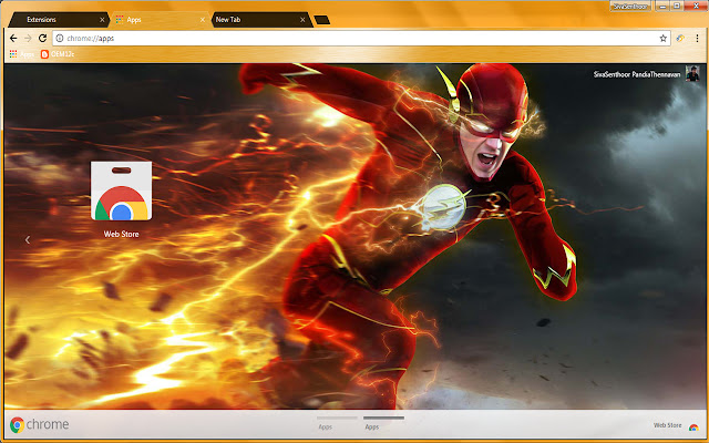 The Flash Justice League Super Hero  from Chrome web store to be run with OffiDocs Chromium online