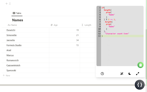 The Formula Button  from Chrome web store to be run with OffiDocs Chromium online