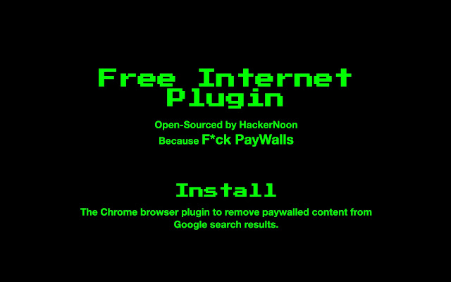The Free Internet Plugin!  from Chrome web store to be run with OffiDocs Chromium online
