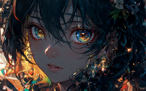 The Girl with the Mysterious Eyes  from Chrome web store to be run with OffiDocs Chromium online