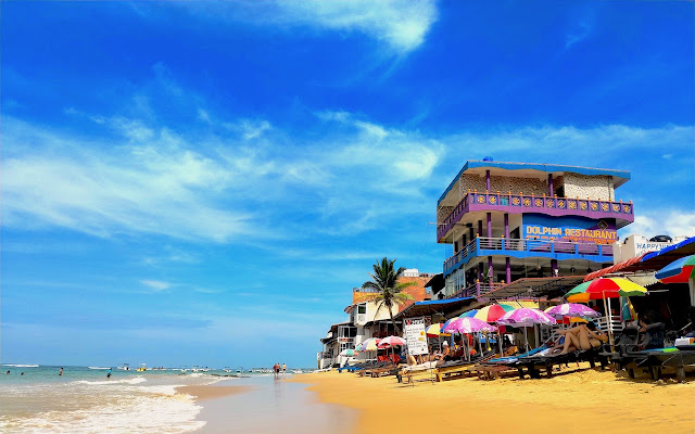 スリランカ 黄金海岸 The Golden mile beach of Sri Lanka  from Chrome web store to be run with OffiDocs Chromium online