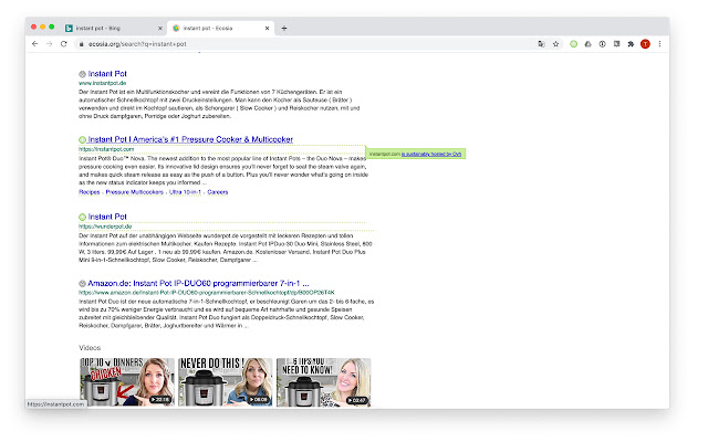The Green Web  from Chrome web store to be run with OffiDocs Chromium online