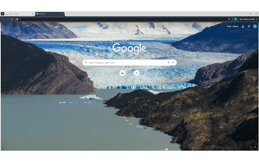 the Grey Glacier in the Torres del Paine National Park  from Chrome web store to be run with OffiDocs Chromium online