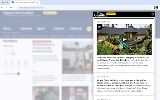 The Guardian International  from Chrome web store to be run with OffiDocs Chromium online