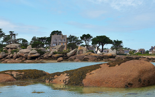 The houses by the stream  from Chrome web store to be run with OffiDocs Chromium online