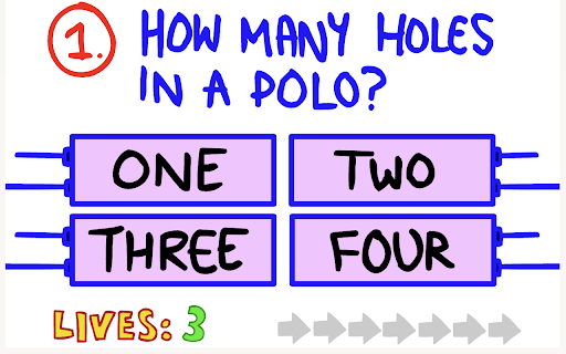 The Impossible Quiz Game from Chrome web store to be run with OffiDocs Chromium online The Impossible Quiz Game from Chrome web store to be run with OffiDocs Chromium online