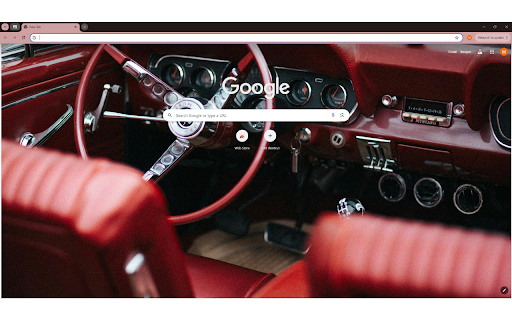 The interior of a classic car with red leather seats  from Chrome web store to be run with OffiDocs Chromium online
