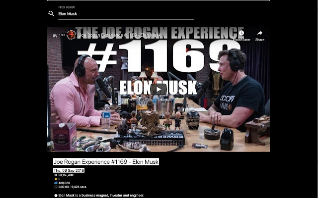The Joe Rogan Experience Productivity Podcast  from Chrome web store to be run with OffiDocs Chromium online