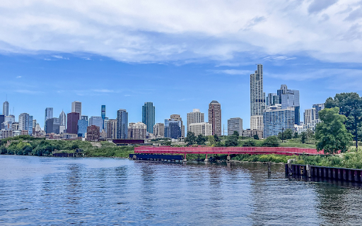 The lake in the city  from Chrome web store to be run with OffiDocs Chromium online