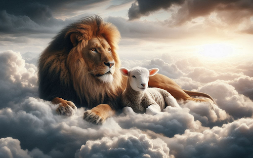 The lion and the lamb  from Chrome web store to be run with OffiDocs Chromium online