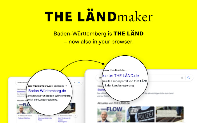 THE LÄNDMAKER  from Chrome web store to be run with OffiDocs Chromium online