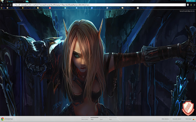 Theme Request 1  from Chrome web store to be run with OffiDocs Chromium online