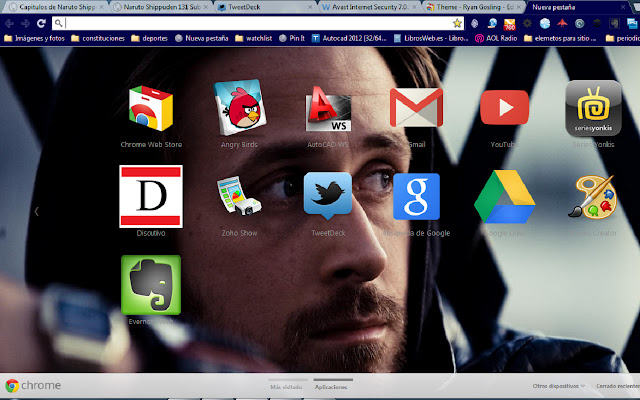 Theme Ryan Gosling  from Chrome web store to be run with OffiDocs Chromium online
