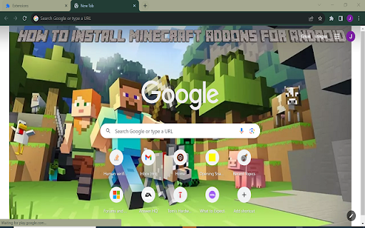 Theminecrftapk Theme  from Chrome web store to be run with OffiDocs Chromium online