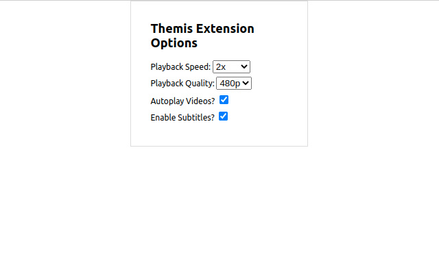 Themis Extension  from Chrome web store to be run with OffiDocs Chromium online