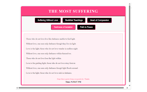 The Most Suffering  from Chrome web store to be run with OffiDocs Chromium online