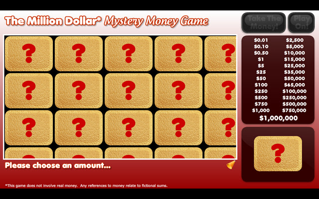The Mystery Money Game  from Chrome web store to be run with OffiDocs Chromium online