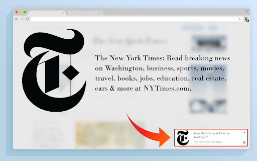 The New York Times News  from Chrome web store to be run with OffiDocs Chromium online