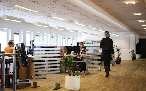 The office is spacious  from Chrome web store to be run with OffiDocs Chromium online