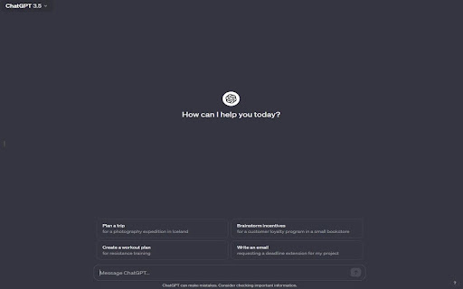 The old chat gpt dark mode  from Chrome web store to be run with OffiDocs Chromium online